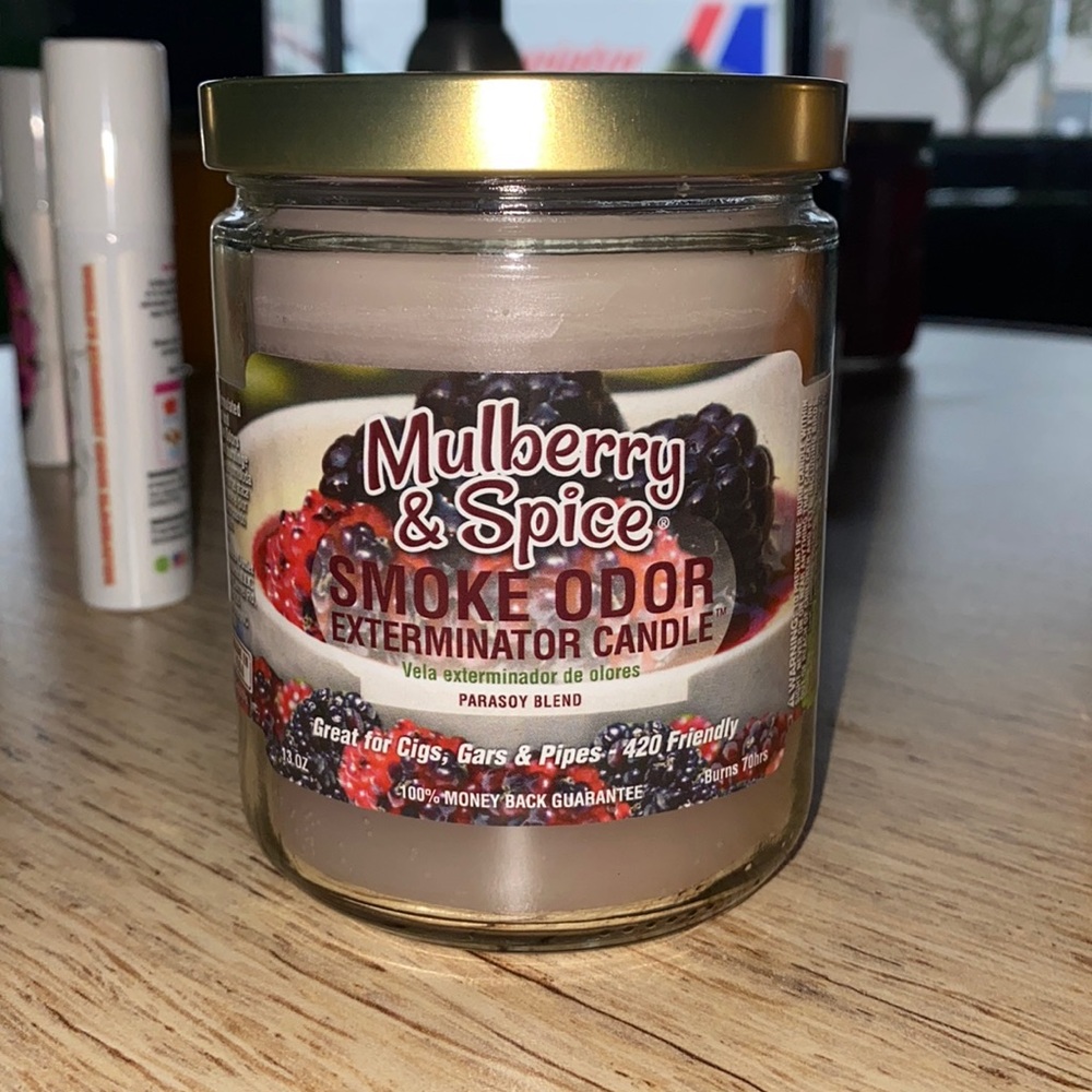 Odor exterminator candle Mulberry & spice